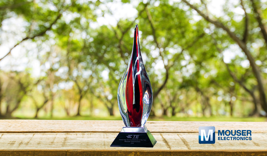 Mouser Electronics nominata Global High Service Distributor of the Year da TE Connectivity